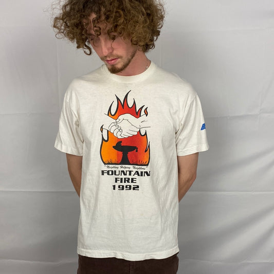 Vintage 1992 Fountain Fire Tee Shirt