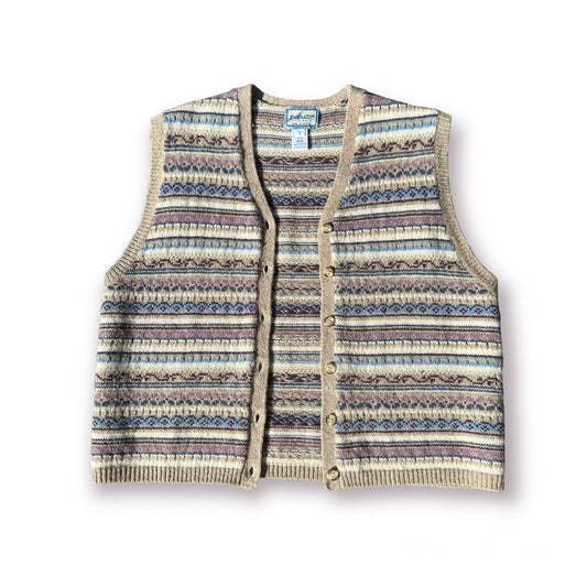Pendleton Cardigan Knitted Vest