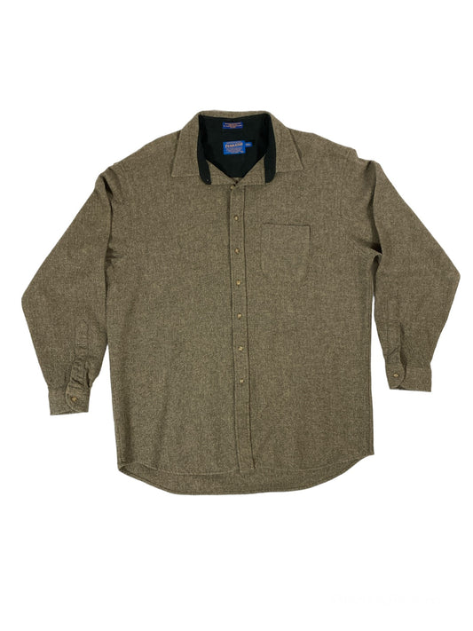 Pendleton 90’s Light Brown Wool Button Up